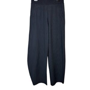 Alembika Tekbika Navy Pinstripe Stretch Pants Tapered Size US 4-6  Alembika 0
